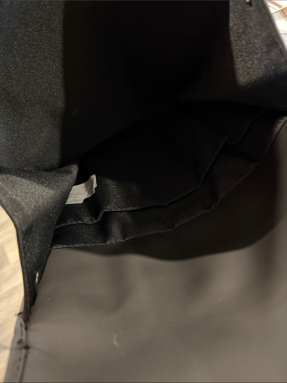 Rains Black Rolltop Backpack with Front Buckle - Picture 3 of 3